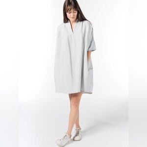 Madewell x Laude Tribe Alive Split Neck Dress with pockets